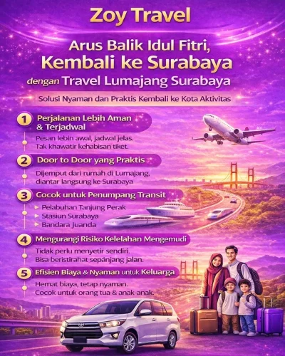 Travel Lumajang Surabaya Setelah Lebaran: Solusi Aman Menuju Aktivitas Normal