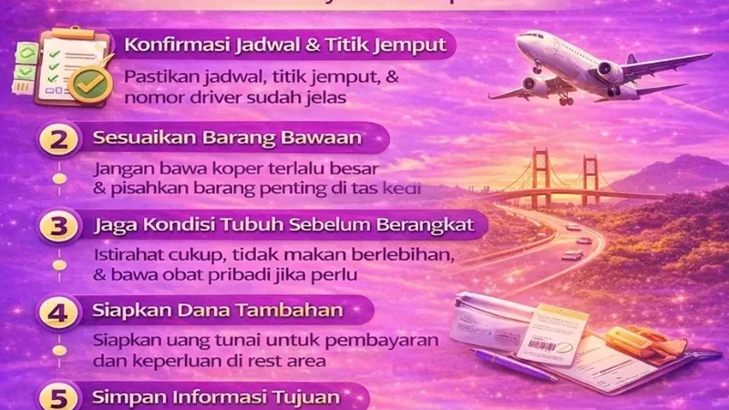 Checklist Penting Sebelum Berangkat Travel Antar Kota