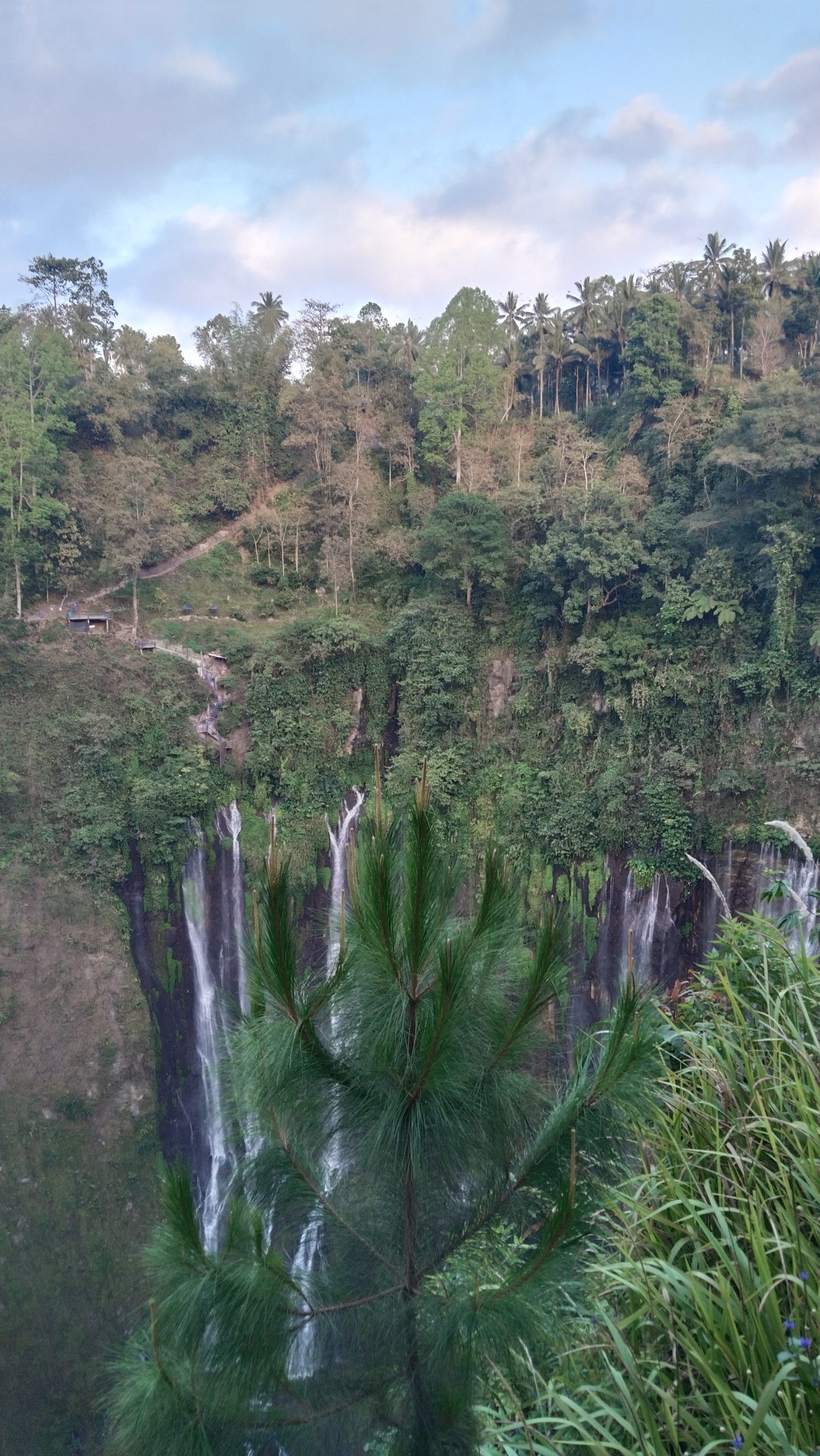 Tumpak Sewu Waterfall in Pronojiwo Lumajang East Java
